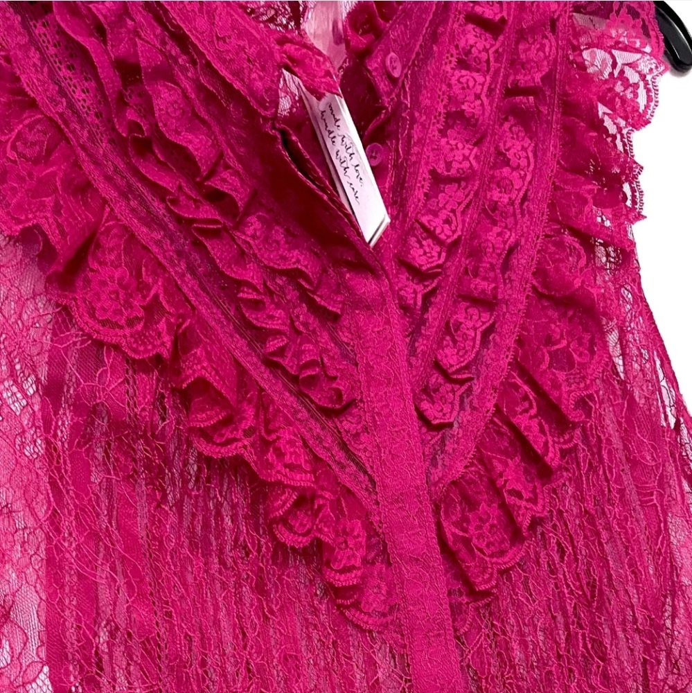 New Alice + Olivia Rheba Sleeveless Lace Top - Picture 9 of 10